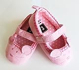 （セ・ミニョン）C'est mignon　ベビーシューズ　ファーストシューズ　ストラップ　ねずみ　ピンク＊ (11cm)