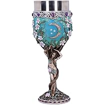 Nemesis Now B4725P9 Edgar's Raven Goblet 18cm, Resin W. Stainless Steel