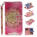 Samsung Galaxy S6 Edge Plus 手帳型 ケース Zeebox 高品質 保護カバー 財布型ケース カード収納ホルダー スタンド機能 マグネット式 ストラップ付き Samsung 