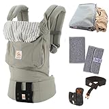 Ergobaby SG新仕様 【日本正規品保証　日本限定ベビーウエストベルト付】エルゴベビー・ベビーキャリア デュードロップ スペシャルセット（よだれパッド＋収納ポーチ付き）