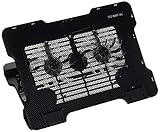 ミヨシ MCO 直径約140mm、2基の大型ファンでノートPCをしっかり冷却 PCの向きを簡単に調整できる、キャスター搭載タイプ NSF-04