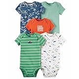 Carter 's 5 Pack Coloredボディスーツ（Baby Boy )