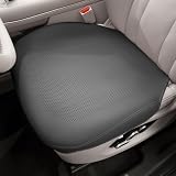 車用 シートカバー カーシートカバー シートクッション 高級PUレザー カーシートクッションセット 座面 通気性メッシュ ダブルバックル固定 汗対策 クール 調整可能 車用 フリーサイズ 車用 シートカバー 防水 運転席 助手席 座面 座席シート おしゃれ 車 内装 全周りカバータイプ (ブラック, 前席用×1)
