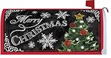 MerryクリスマスツリーメールボックスMakoverカバー – ビニールwith磁気ストリップ