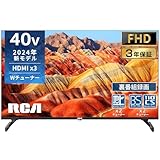 RCA テレビ 40インチ FHD 2K 液晶テレビ ダブルチューナー 内蔵 Dolby Audio 裏番組録画 外付けHDD（FAT32フォーマット対応） VESA規格 三年保証 2024年モデル