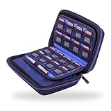 lifactlab. ニンテンドー 3DS 3DSLL NEW3DSLL ケース 本体 カセット 収納 ポーチ 耐衝撃 保護 カバー ブルー