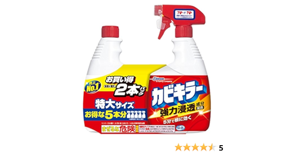 Amazon まとめ買い カビキラー カビ取り剤 スプレータイプ 特大サイズ 本体 付替用ペアパック 1000g 1000g カビキラー カビ取り剤