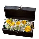 プリザーブドフラワー サプライズ ローズプリザBOX （ミモザイエロー） ギフト ボックス
