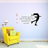 Personalizedカスタム名Ice Skating I実行My Best When I Stay完全にin各Moment – GracieゴールドQuote Kidsステッカービニール壁デカール