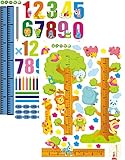 しんちょうけいステッカー　「もりのなかま・すうじ」　２枚セット