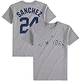 Gary Sanchez # 24 New York Yankees Youth Player Name & Number Tシャツ( Youth Medium 10 / 12 )