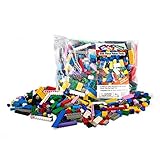 Building Bricks - 500 Pc "Big Bag of Bricks" Bulk Blocks with 27 Roof Pieces - Tight Fit with All Ma