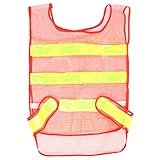 uxcell ランニング用 サイクリング用 調整可能 安全ベスト ハーネス 反射服 安全警告 ベスト ジャケット 服 ストリップレッドイエロー