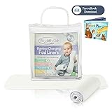 Five Littleカブス変更パッドライナー – 防水洗濯可能Largeおむつ替えテーブルパッドカバー[ 3パック]ポータブルベビーChanging Pad