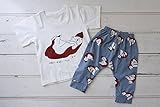 BABY tree 半袖 子供 キッズ Tシャツ ＆ 短パン 上下セット (73, ホワイトくま)