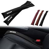 KINKA 新型ハイラックス用 HILUX カーシートギャップフィラー 2個入り 隙間クッション ハイラックス GUN125 120系 車 隙間埋め サイド ギャップフィラー 隙間ストッパー 隙間収納 車 SUV カーシートアクセサリー 運転席 収納スロット 隙間ギャップフィラー（黒）