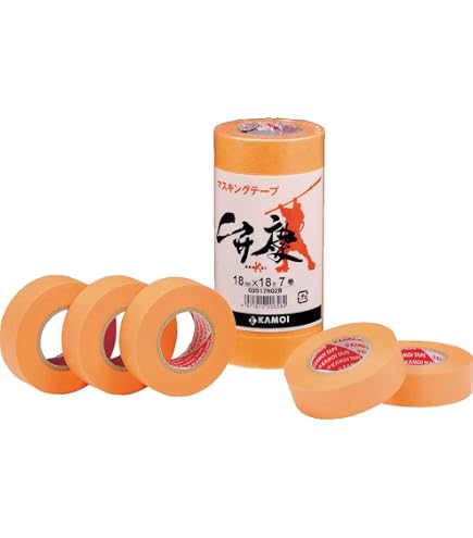 Amazon.co.jp: カモイ マスキングテープ 弁慶24mm×18m 50巻入 