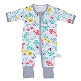 Domybest 春秋 カバーオール ベビー服 寝具 男の子 女の子 0-36ヶ月 長袖 花 強い弾力性 柔らかく快適 出産祝い 百日記念 かわいい お祝いギフト 誕生日