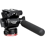 Koolehaoda フルードビデオ雲台2WAY雲台 小型カメラ雲台1/4"ネジ付き 360°回転可能、耐荷重3キロ フラットベース アルミニウム製 - VL305Q