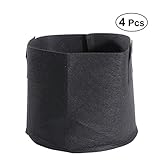 Vosarea 4本の5ガロンの植物は、ストラップのハンドル（ブラック）