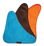 Bandana Wonder Bib, - Teal, Chocolate, Orange by Mum2Mum