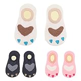 Perfk スリープアンクルウォームスリッパ　　3ペア　　0-2歳　　ベビー　　男女兼用　　ベビーソックス　滑り止め