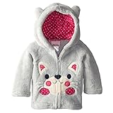 RoRykon 子供 子供コート ジャケット 赤ちゃん 冬 コットン 暖かい　厚手　もこもこ　アウターウェア (100cm, グレー)
