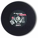 Walter Railcut Performance Cutoff Wheel, Type 1, Round Hole, Aluminum Oxide, 14 Diameter, 5/32 Thick
