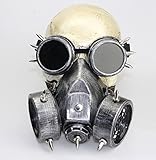 CTVshopオリジナル袋付き ペスト マスク コスチューム 最新色 ガスマスク (ゴーグルシルバー)