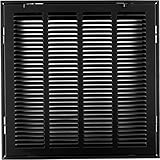 16 " x 16スチールReturnエアフィルタグリルfor 1 "フィルタ – Removable Face /ドア – HVACダクトカバー – フラットStamped面- - - - - - 