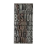 Sterling Industries 51-10114 American Cities Wall Decor I [並行輸入品]