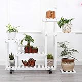 木製フラワーラック室内植物スタンド木製植物フラワーディスプレイスタンド木製ポットシェルフストレージラック屋外 (色 : A2)