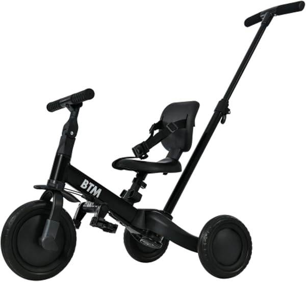 BTM Children's Tricycle, 5-in-1, Tricycle, Push Bar Included, Pedal, Control Bar Included, Ultra Lightweight, Functions, Bicycle Toy, Ride On Toy, Kids Bike, Gift - 1