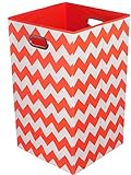 Modern Littles Folding Laundry Basket, Bold Red Chevron by Modern Littles [並行輸入品]