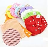 Qianquhui 女の子用　４枚セット　メッシュ仕様　薄型　ワンサイズ　フリーサイズ　ベビー用 オムツカバー