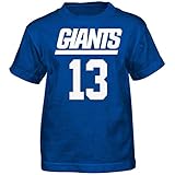 NFL Boys 4 – 7 Odell Beckham Jr。新しいYork Giants Mainliner Player Name & Number半袖Tシャツ、ダークロイヤル、スモール/ ( 