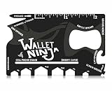 1つの多目的クレジットカードサイズのポケットサバイバルツールでのウォレット忍者18