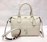 スヌーピー コーチ バッグ ホワイト Coach x Peanuts [並行輸入品]
