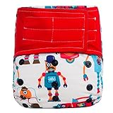 HappyEndings Night, NightTM All In One Charcoal Bamboo Hook Loop Closure Cloth Diaper (+Pocket and 5