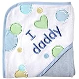 Luvable Friends I Love Family Hooded Towel, Blue Daddy by Luvable Friends [並行輸入品]