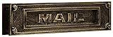 Salsbury Industries 4075A Deluxe Solid Brass Mail Slot, Antique Finish [並行輸入品]