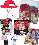 SwimZip (スイムジップ) ベビー キッズ UVカット帽子 サンハット 2-7Y (レッド)