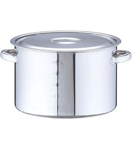 Amazon｜遠藤商事 業務用 半寸胴鍋 36cm モリブデンステンレス製 日本