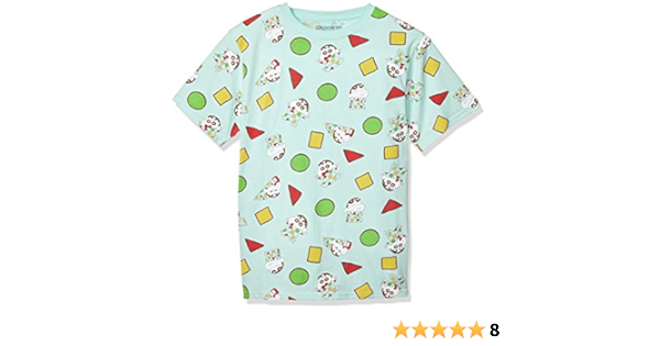 Amazon クレヨンシンチャン Tシャツ クレヨンしんちゃん パジャマ 総柄 半袖 Tシャツ カットソー 通販