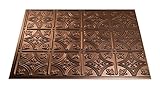 Fasade Easy Installation Traditional 1 Oil-Rubbed Bronze Backsplash Panel for Kitchen and Bathrooms 