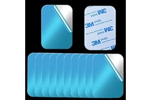 スチールプレート スチールシート ステンレス マグネット用スチールプレート マグネット補助プレート DIY 磁石補助板 3M強力テープ付き 吸着用 （長方形45*65mm 10枚）