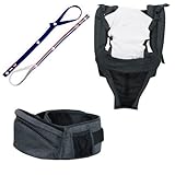 POLBAN　ポルバン　ポーチ本体・ダブルショルダーセット（ブラックデニム）おもちゃホルダー付