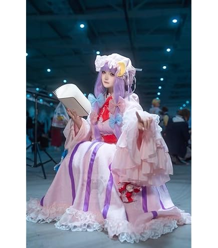 Amazon.co.jp: コスプレウィッグ 東方紅魔郷 パチュリー・ノーレッジ +