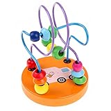 子供キッズ 知育玩具，SODIAL(R)子供キッズ 知育玩具 指先トレーニング 木製ミニ ビーズコースター