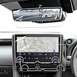 LANTU トヨタ 新型 アルファード ヴェルファイア 40系用【デジタルインナーミラー+ ナビフィルム セット】ARフィルム 4枚入り ディスプレイ用 超透明 反射防止 指紋防止 キズ防止 気泡ゼロ 高感度タッチ 汚れ防止 アルファード40系 ナビ フィルム カスタム パーツ 40アルファード 専用 アクセサリー